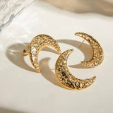 Pendientes Maxi Lunas oro