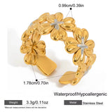 Anillo Flores oro