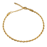 Pulsera cordón oro