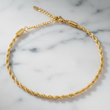 Pulsera cordón oro