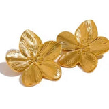 Pendientes Maxi flor oro