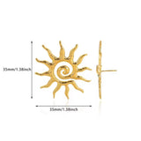 Pendientes Astro Sol oro