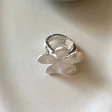 Anillo Maxi Flor Plata