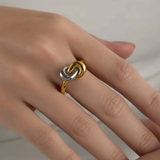 Anillo Nudo Bicolor