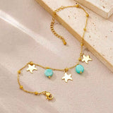 Tobillera/pulsera Estrellas oro