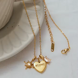 Collar "mom" Corazón oro
