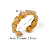 Anillo Mini Perlas oro