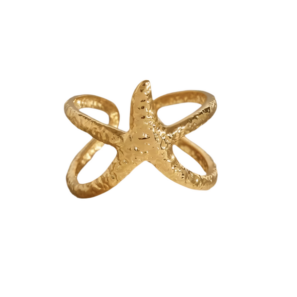 Anillo Maxi Estrella de Mar oro