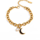 Pulsera Luna Negra oro