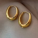 Pendientes Oval oro