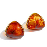 Pendiente Ambar geométrico oro