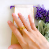 Anillo flores oro