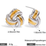 Pendiente Nudo bicolor