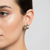 Pendiente Nudo bicolor