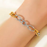 Pulsera eslabones bicolor