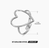 Anillo Corazón Fino Plata