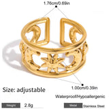 Anillo Sol y Luna oro