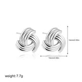 Pendiente nudo plata