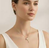 Collar "MAMA" Perla oro