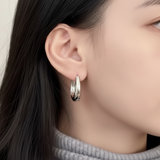 Pendientes Oval plata