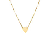 Collar Mini Corazón Solitario Oro