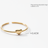 Anillo Mini Corazón Oro