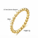 Anillo mini bolas oro