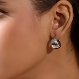 Pendientes bola plata