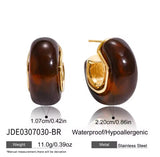 Pendiente Ambar oro