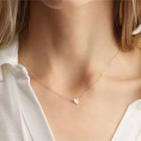Collar Mini Corazón Solitario Oro