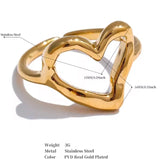 Anillo Corazón Irregular Oro