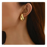 Pendientes Gota Grande oro