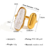 Anillo Maxi Perla Irregular oro