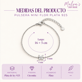 Pulsera Mini Flor Plata 925