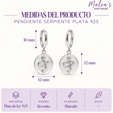 Pendiente Serpiente Plata 925