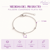 Pulsera Cuadrado Plata 925