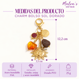 Charm Bolso Sol Dorado