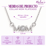 Collar MOM Plateado