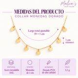 Collar Monedas Dorado