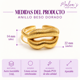 Anillo Beso Dorado