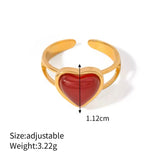 Anillo Corazón Rojo Oro