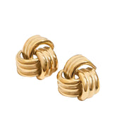 Pendiente nudo oro