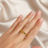 Anillo Piedra Negro Oro