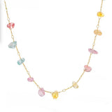 Collae cristales colores oro
