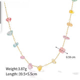 Collae cristales colores oro