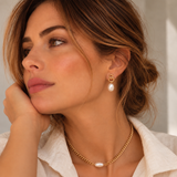 Collar Perla Dorado