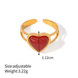 Anillo Corazón Rojo oro