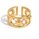 Anillo Sol y Luna oro