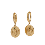 Pendientes Serpiente Oro