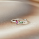 Anillo Color Crystal Plata